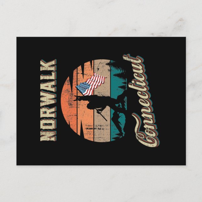 Carte Postale Norwalk Connecticut (Devant)