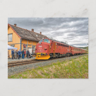 Carte Postale Norway : Veteran diesel locomotive at Meråker