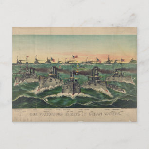Carte Postale Nos flottes victorieuses dans les eaux cubaines Iv