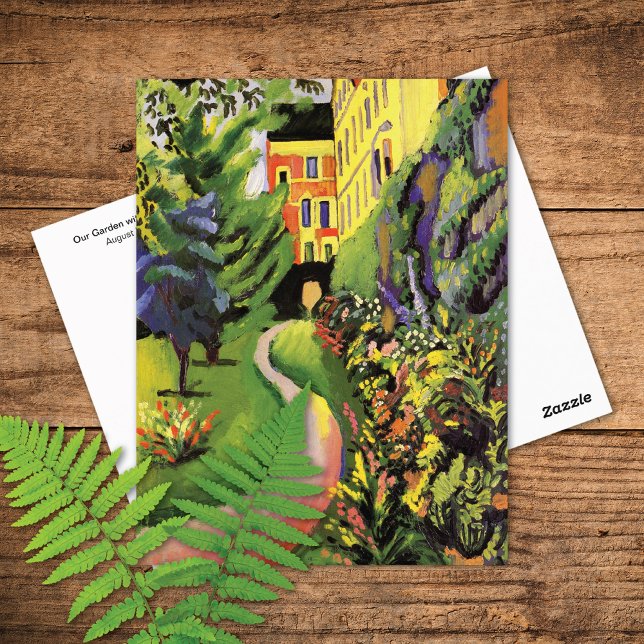 Carte Postale Nos Lits Fleurs Jardin Août Macke (Créateur téléchargé)