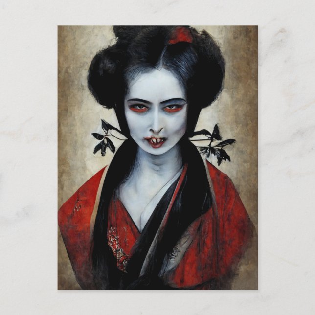 Carte Postale Nosferatu Geisha | Portrait D'Un Vampire (Devant)