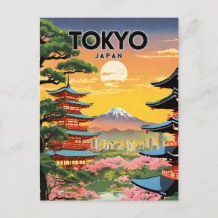 Carte Postale Nostalgique de Tokyo