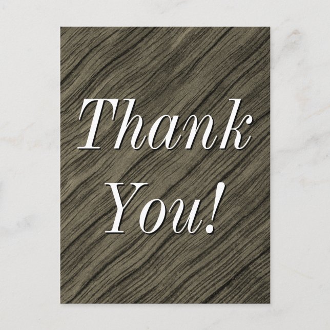 Carte postale nostalgique et vintage "Merci !" (Devant)