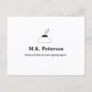 Carte Postale notaire agent signataire de prêt public ajouter le