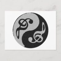 note de clavardage de la musique yin yang