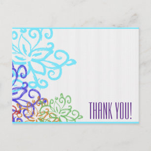 Carte Postale Note de Merci - double face
