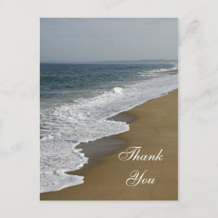 Carte Postale Note de remerciement pour la plage et l'océan