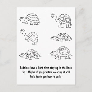 Carte Postale Note de stationnement incorrecte