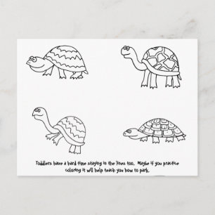 Carte Postale Note de stationnement incorrecte