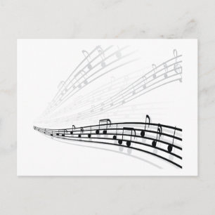 Carte Postale Notes de musique ~ Symboles de notation musicale
