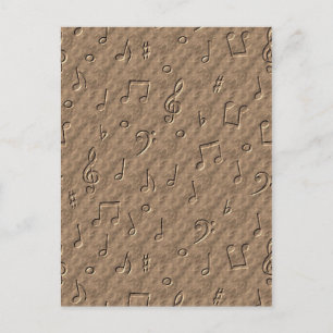 Carte Postale Notes musicales