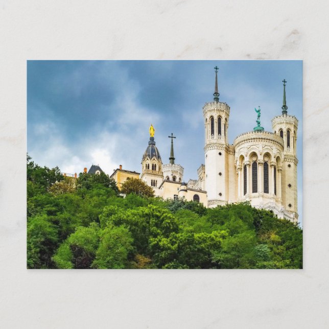 Carte Postale Notre-Dame de Fourvière - Lyon (Devant)