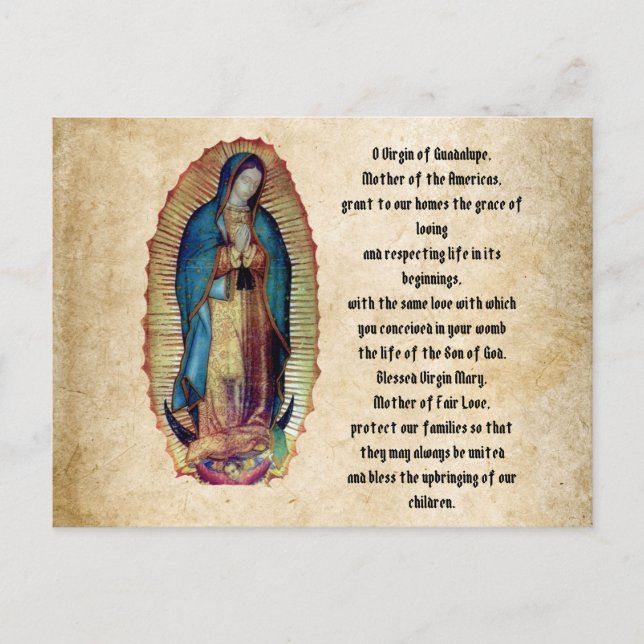 Carte Postale Notre-Dame de Guadalupe, Nuestra Señora de Guadalu (Devant)