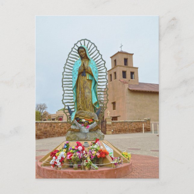 Carte Postale Notre-Dame de Guadalupe, Père Noël Fe, Nouveau-Mex (Devant)