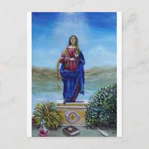 Carte Postale NOTRE DAME DE LA LUMIÈRE Vierge de l'Immaculée Con