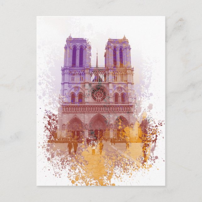 Carte Postale Notre-Dame de Paris (Devant)