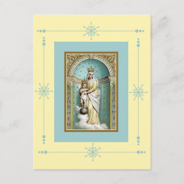 Carte Postale Notre Dame de Victoire avec Jésus (Devant)