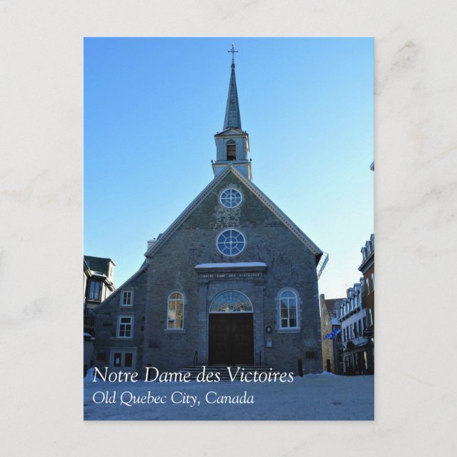 Carte Postale Notre Dame des Victoires, Vieux Québec, Canada (Devant)