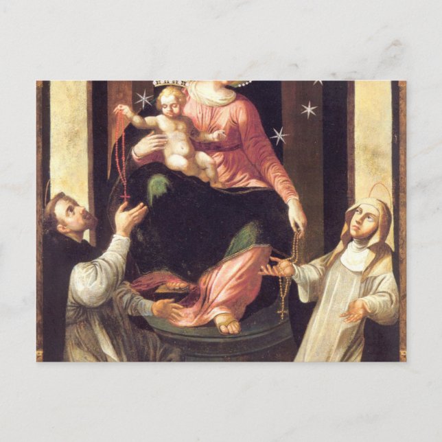 Carte Postale Notre Dame du Rosaire vénérée à Pompéi (Devant)