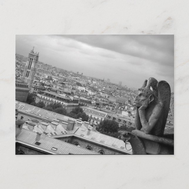 Carte postale Notre Dame Gargoyle (Devant)