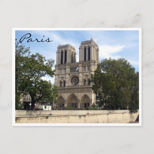Carte Postale Notre Dame Paris (Devant)