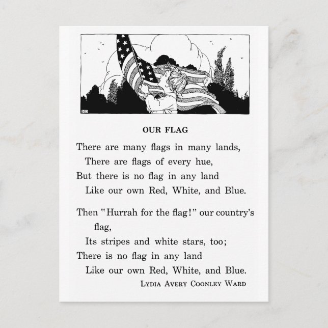 Carte Postale Notre drapeau (Devant)