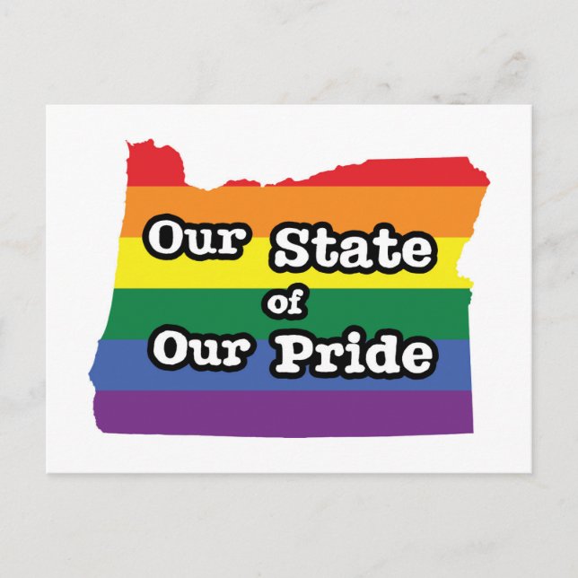 Carte Postale Notre état de notre fierté | Oregon (Devant)