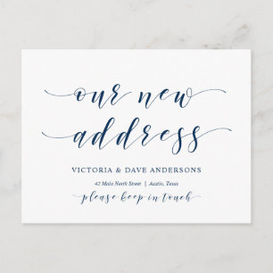 Carte Postale Notre nouvelle adresse de la maison, Faire-part mo