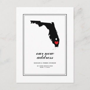 Carte Postale Notre nouvelle adresse en FL   Marquer votre ville