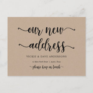 Carte Postale Notre nouvelle adresse résidentielle, Faire-part m