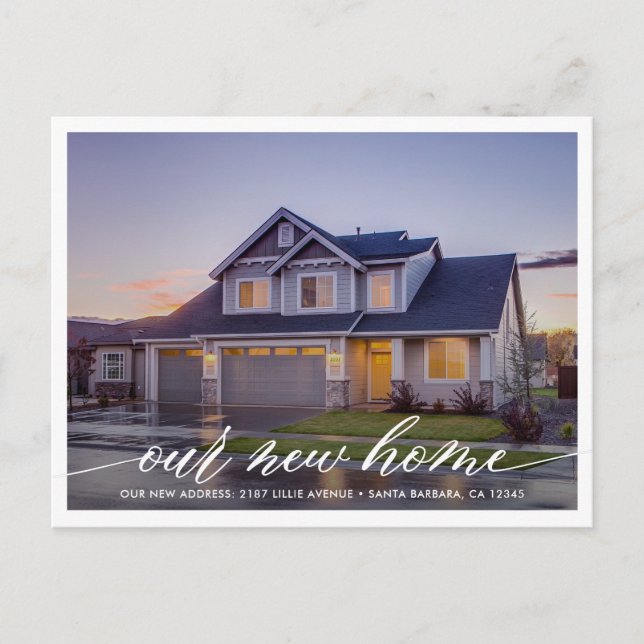 Carte Postale Notre nouvelle maison Photo moderne Moving Faire-p (Devant)