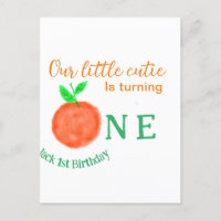 Notre petite orange mignonne anniversaire fruit d'