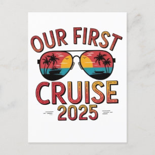 Carte Postale Notre première croisière 2025 Été Trip Équipement 