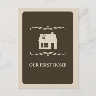 Carte Postale notre première maison (mod home)