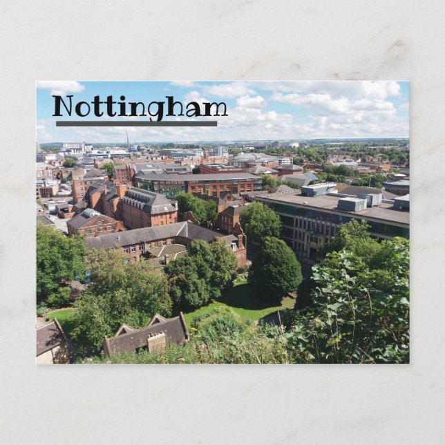 Carte postale Nottingham Skyline (Devant)