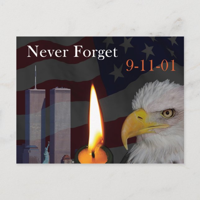 Carte Postale N'oubliez jamais 9-11-01 (Devant)