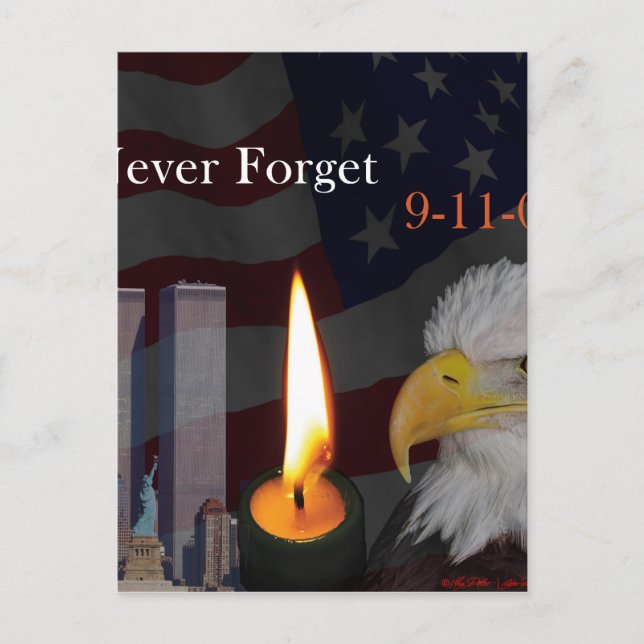 Carte Postale N'oubliez jamais 9-11-01 (Devant)