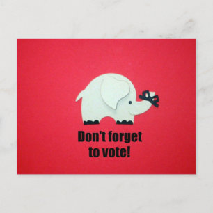 Carte Postale N'oubliez pas de voter !
