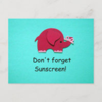 N'oubliez pas la crème solaire !