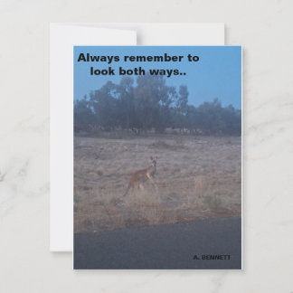 Carte Postale N'oubliez pas toujours de regarder dans les deux s