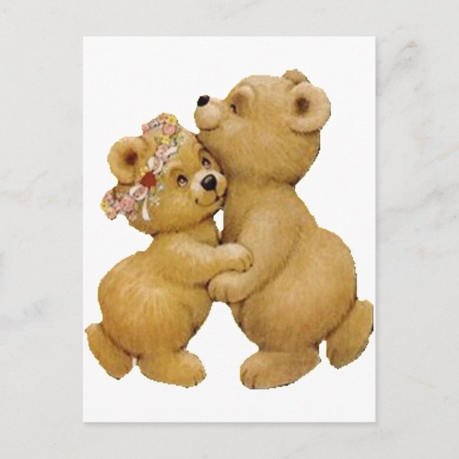 Carte Postale Nounours dansants (Devant)