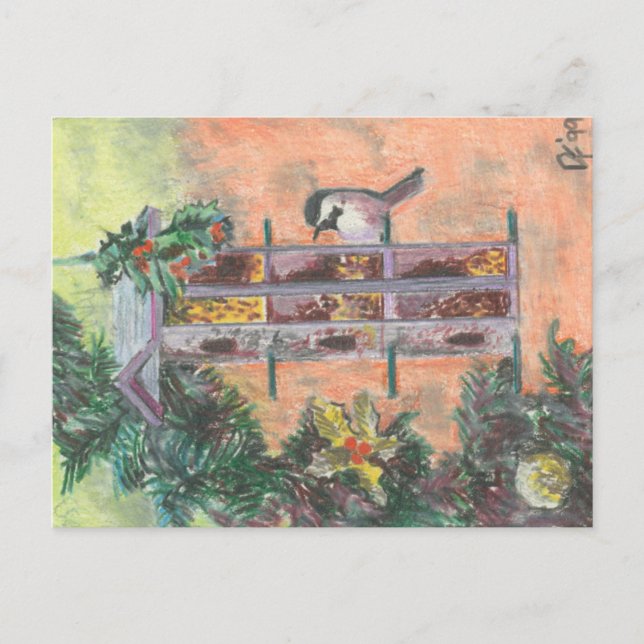 Carte postale Nourrir Birdie Holiday (Devant)