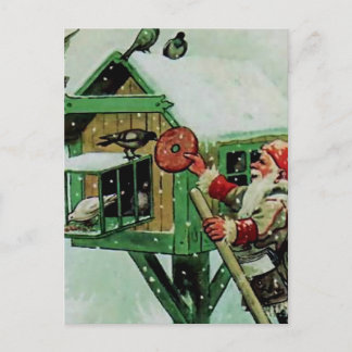 Carte Postale « Nourrir les oiseaux en hiver » de Jenny Nystrom