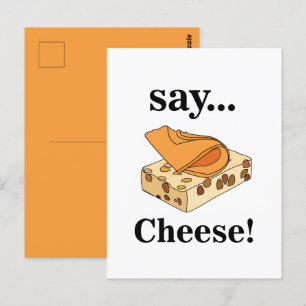Carte Postale Nourriture Fromagère Drôle