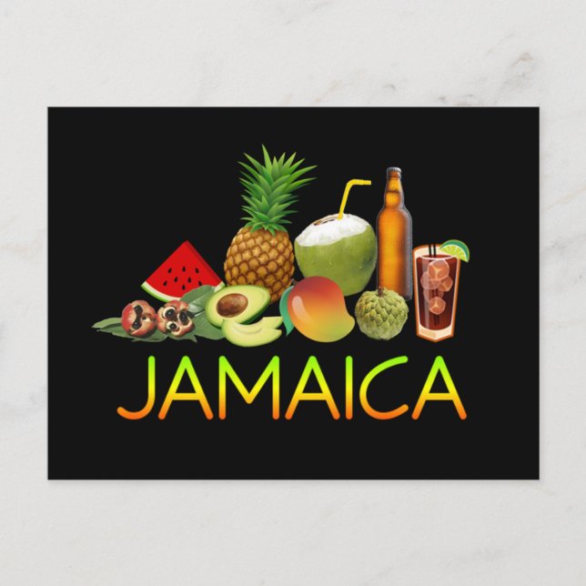 Carte Postale Nourriture jamaïcaine (Devant)