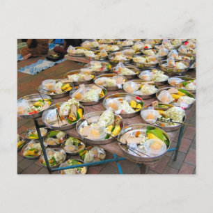 Carte Postale Nourriture pour une fête hindoue
