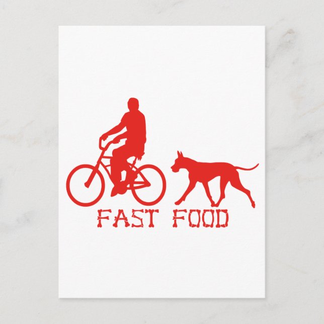 Carte Postale Nourriture rapide (Devant)