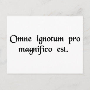 Carte Postale Nous avons de grandes notions de tout ce qui est i