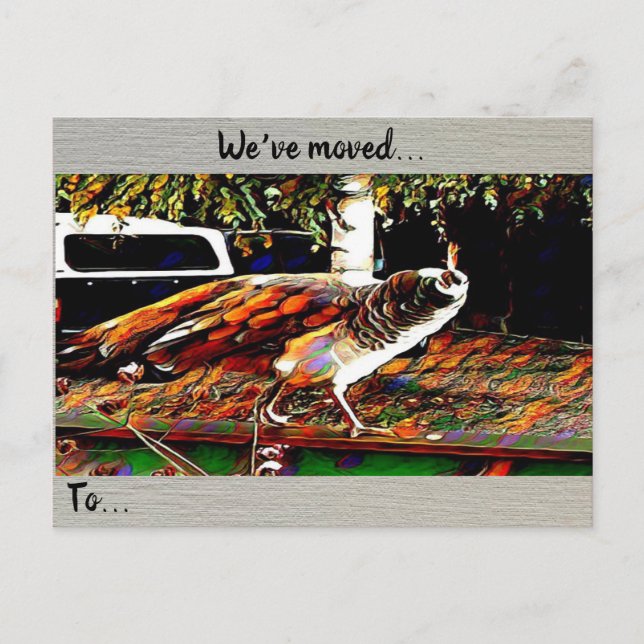 Carte postale "Nous avons déménagé" (Devant)