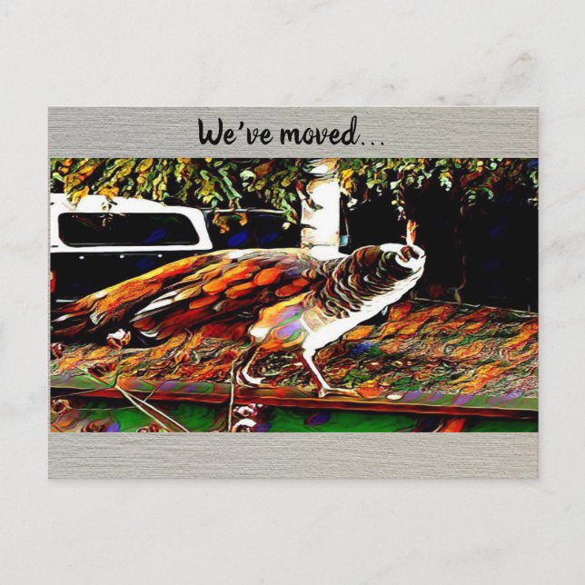 Carte postale "Nous avons déménagé" (Devant)
